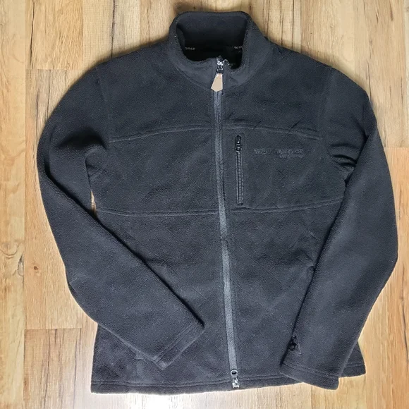 MOUNTAIN HORSE Fleece Quilted Black Zip Up Jacket "Crystal" Size Small - Picture 2 of 16